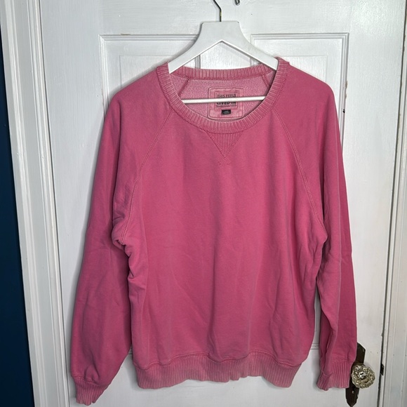 American Eagle Lived In Sunday Funday Crewneck Pink Sweatshirt W-978 Sz L - Picture 4 of 11